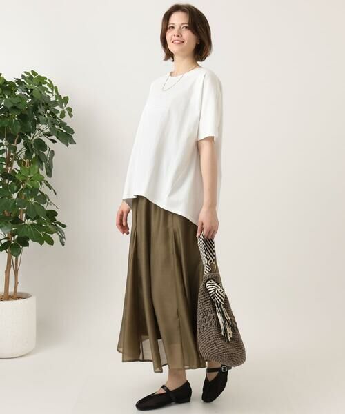 eur3 / エウルキューブ カットソー | 【大きいサイズ/UVカット/接触冷感】コットンエンボスロゴＴシャツ | 詳細13