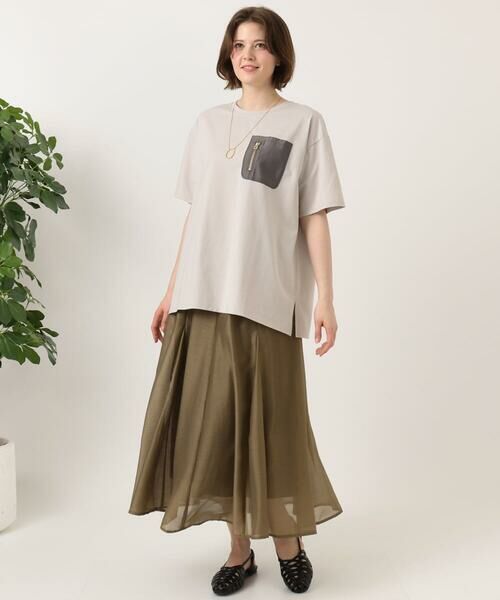 eur3 / エウルキューブ カットソー | 【大きいサイズ】ジップポケットコットンTシャツ | 詳細10