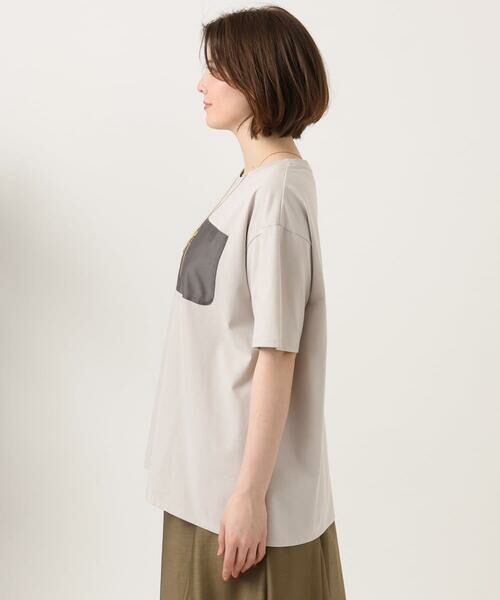 eur3 / エウルキューブ カットソー | 【大きいサイズ】ジップポケットコットンTシャツ | 詳細2