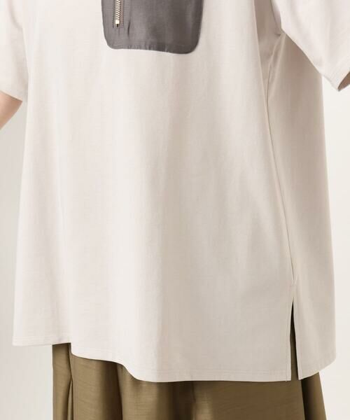 eur3 / エウルキューブ カットソー | 【大きいサイズ】ジップポケットコットンTシャツ | 詳細6