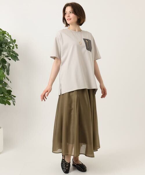 eur3 / エウルキューブ カットソー | 【大きいサイズ】ジップポケットコットンTシャツ | 詳細9