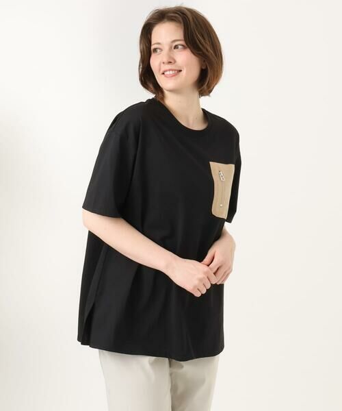 eur3 / エウルキューブ カットソー | 【大きいサイズ】ジップポケットコットンTシャツ | 詳細15