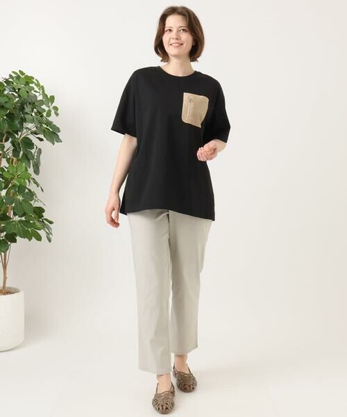 eur3 / エウルキューブ カットソー | 【大きいサイズ】ジップポケットコットンTシャツ | 詳細16