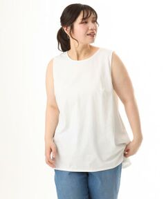 eur3 / エウルキューブ カットソー | 【大きいサイズ】サイドスリットロングタンクトップ