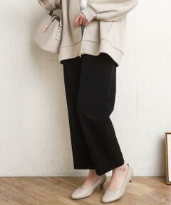 eur3 / エウルキューブ その他パンツ | 【大きいサイズ/11号サイズあり/セットアップ対応】カットジョーゼットテーパードパンツ