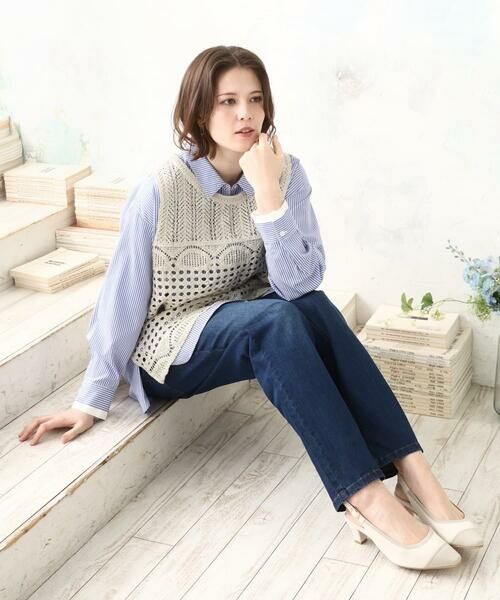 eur3 / エウルキューブ チノ・ワークパンツ | 【大きいサイズ】ゆるフィットデニム | 詳細23