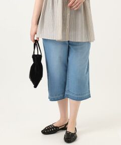 eur3 / エウルキューブ ショート・ハーフ・半端丈パンツ | 【大きいサイズ】クロップドデニムパンツ