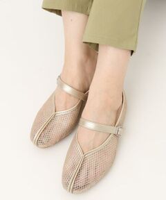 eur3 / エウルキューブ パンプス | 【la farfaコラボ】Vカットメッシュパンプス
