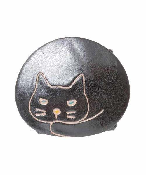 eur3 / エウルキューブ その他小物 | 猫ラウンドコインケース（ブラック）