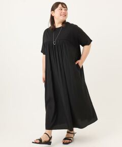 eur3 / エウルキューブ ロング・マキシ丈ワンピース | 【大きいサイズ】ジャージーコンビドレス