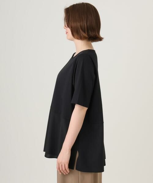 eur3 / エウルキューブ カットソー | 【大きいサイズ】シアーサテンヘムトップス | 詳細8