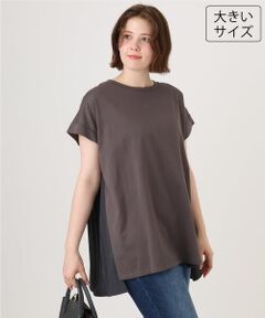 eur3 / エウルキューブ カットソー | 【大きいサイズ/a.v.v×eur3】バックプリーツトップス