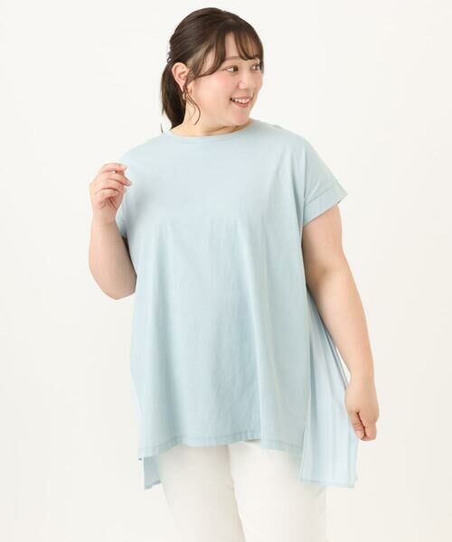 eur3 / エウルキューブ カットソー | 【大きいサイズ/a.v.v×eur3】バックプリーツトップス | 詳細12