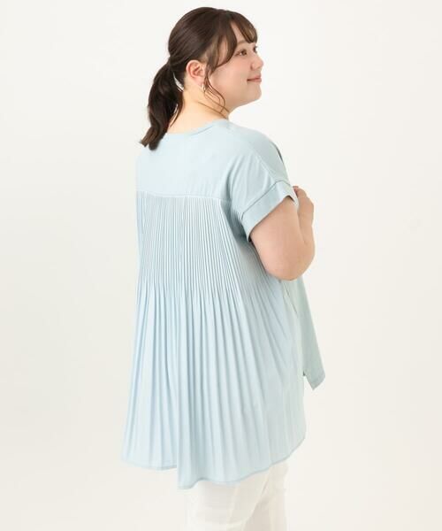 eur3 / エウルキューブ カットソー | 【大きいサイズ/a.v.v×eur3】バックプリーツトップス | 詳細13