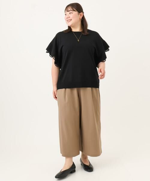 eur3 / エウルキューブ その他パンツ | 【大きいサイズ/接触冷感】エステルストレッチワイドパンツ | 詳細17
