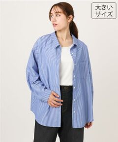 eur3 / エウルキューブ シャツ・ブラウス | 【大きいサイズ】ドロップショルダーシャツ