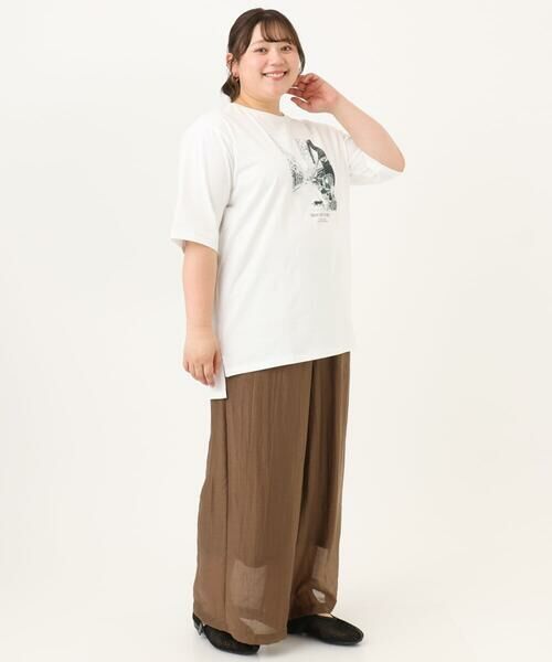 eur3 / エウルキューブ カットソー | 【大きいサイズ/接触冷感/UVカット】ネコプリントTシャツ | 詳細10