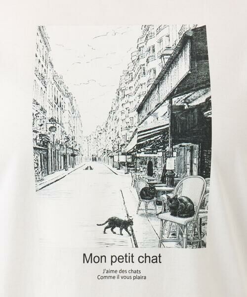 eur3 / エウルキューブ カットソー | 【大きいサイズ/接触冷感/UVカット】ネコプリントTシャツ | 詳細8
