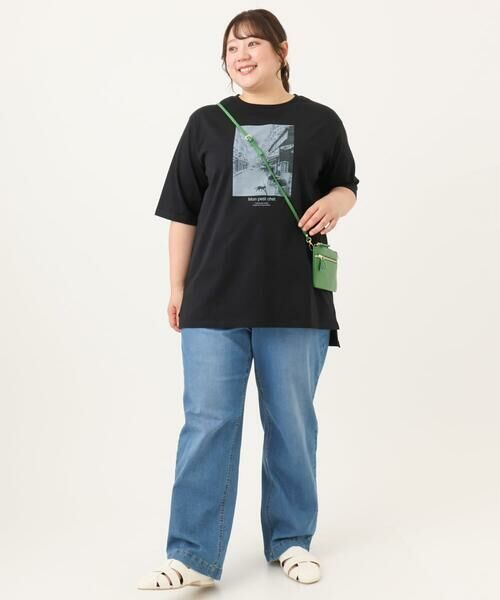 eur3 / エウルキューブ カットソー | 【大きいサイズ/接触冷感/UVカット】ネコプリントTシャツ | 詳細14