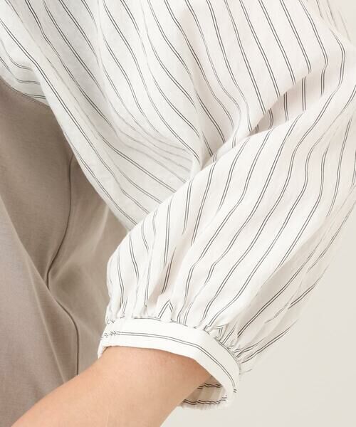 eur3 / エウルキューブ カットソー | 【大きいサイズ】異素材ドッキングブトップス | 詳細9