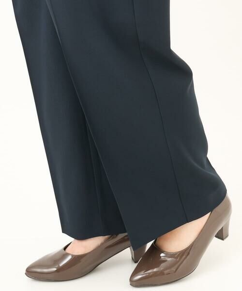 eur3 / エウルキューブ その他パンツ | 【大きいサイズ/洗える/セットアップ対応/11号サイズあり】ストレッチセンタープレスワイドパンツ | 詳細8