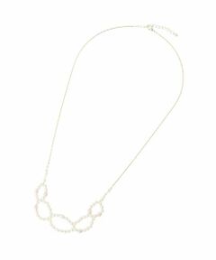 eur3 / エウルキューブ ネックレス・ペンダント・チョーカー | パール調ループモチーフロングネックレス