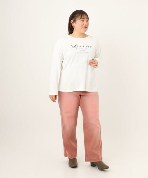 eur3 / エウルキューブ カットソー | 【大きいサイズ】ドロップショルダーロゴTシャツ | 詳細17