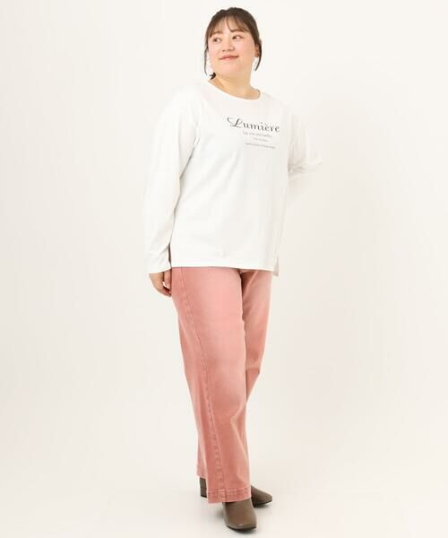 eur3 / エウルキューブ カットソー | 【大きいサイズ】ドロップショルダーロゴTシャツ | 詳細18