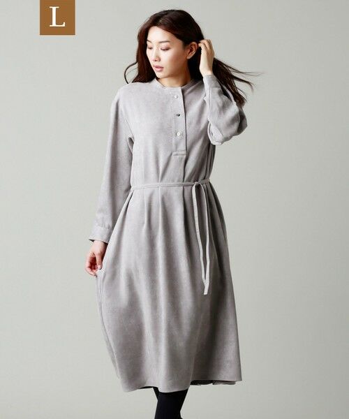 セール L Eclat掲載 ナチュラルエコスエードワンピース ロング マキシ丈ワンピース Evex By Krizia 大きいサイズ エヴェックス バイ クリツィア オオキイサイズ ファッション通販 タカシマヤファッションスクエア