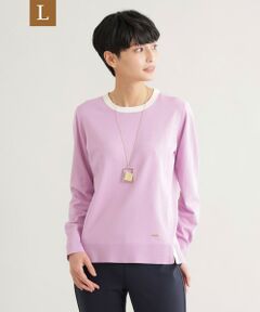 EVEX by KRIZIA  (大きいサイズ) / エヴェックス バイ クリツィア (オオキイサイズ) その他トップス | 【L】バイカラーニット