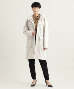 EVEX by KRIZIA  (大きいサイズ) / エヴェックス バイ クリツィア (オオキイサイズ) その他アウター | 【L】ウールライクジャージフーデッドコート