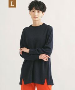 EVEX by KRIZIA  (大きいサイズ) / エヴェックス バイ クリツィア (オオキイサイズ) その他トップス | 【L】【ウォッシャブル】*Wings掲載 ラメニットチュニック