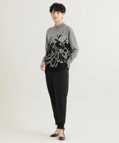 EVEX by KRIZIA  (大きいサイズ) / エヴェックス バイ クリツィア (オオキイサイズ) その他トップス | 【L】【ウォッシャブル】*Wings掲載 トナカイインターシャニット