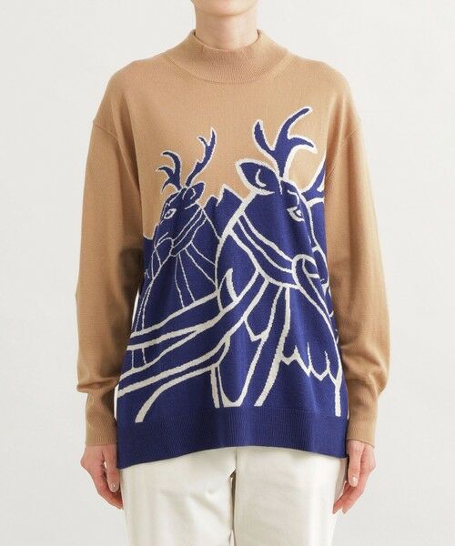 EVEX by KRIZIA  (大きいサイズ) / エヴェックス バイ クリツィア (オオキイサイズ) その他トップス | 【L】【ウォッシャブル】*Wings掲載 トナカイインターシャニット | 詳細3