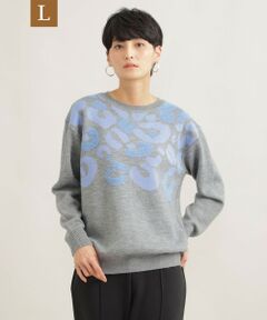 EVEX by KRIZIA  (大きいサイズ) / エヴェックス バイ クリツィア (オオキイサイズ) その他トップス | 【L】パンサーパイルジャカードプルオーバーニット