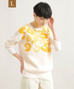 EVEX by KRIZIA  (大きいサイズ) / エヴェックス バイ クリツィア (オオキイサイズ) その他トップス | 【L】パンサーパイルジャカードプルオーバーニット