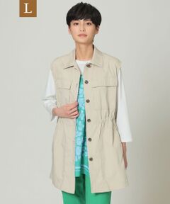 EVEX by KRIZIA  (大きいサイズ) / エヴェックス バイ クリツィア (オオキイサイズ) ベスト | 【L】【花粉対策】【はっ水】【ウォッシャブル】ポランタフタジレ