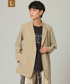 EVEX by KRIZIA  (大きいサイズ) / エヴェックス バイ クリツィア (オオキイサイズ) テーラードジャケット | 【L】【ウォッシャブル】【はっ水】【UV対策】テックスブリッドテーラードジャケット