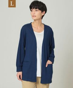 EVEX by KRIZIA  (大きいサイズ) / エヴェックス バイ クリツィア (オオキイサイズ) その他トップス | 【L】【ウォッシャブル】ハイゲージコットンニットカーディガン