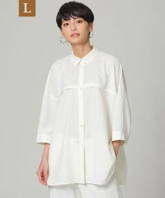 【L】【接触冷感】【吸水速乾】【ウォッシャブル】スーパードライツイルシャツ