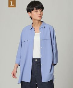 EVEX by KRIZIA  (大きいサイズ) / エヴェックス バイ クリツィア (オオキイサイズ) その他トップス | 【L】【接触冷感】【吸水速乾】【ウォッシャブル】スーパードライツイルシャツ