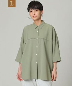 EVEX by KRIZIA  (大きいサイズ) / エヴェックス バイ クリツィア (オオキイサイズ) その他トップス | 【L】【接触冷感】【吸水速乾】【ウォッシャブル】スーパードライツイルシャツ