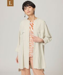 EVEX by KRIZIA  (大きいサイズ) / エヴェックス バイ クリツィア (オオキイサイズ) その他トップス | 【L】【ウォッシャブル】【接触冷感】シルキードライシャツ