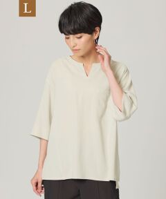 EVEX by KRIZIA  (大きいサイズ) / エヴェックス バイ クリツィア (オオキイサイズ) その他トップス | 【L】＊Wings掲載＊【ウォッシャブル】【接触冷感】シルキードライブラウス