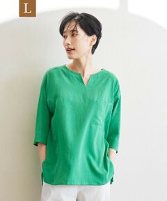 EVEX by KRIZIA  (大きいサイズ) / エヴェックス バイ クリツィア (オオキイサイズ) その他トップス | 【L】＊Wings掲載＊【ウォッシャブル】【接触冷感】シルキードライブラウス