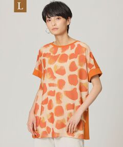 EVEX by KRIZIA  (大きいサイズ) / エヴェックス バイ クリツィア (オオキイサイズ) その他トップス | 【L】＊Wings掲載＊【ウォッシャブル】シアービッグジラフコンビプルオーバー