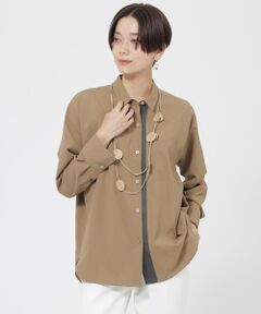 EVEX by KRIZIA  (大きいサイズ) / エヴェックス バイ クリツィア (オオキイサイズ) その他トップス | 【L】【ウォッシャブル】バイカラーソフトタイプライターシャツ