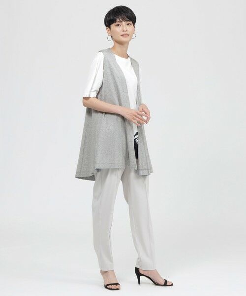 EVEX by KRIZIA  (大きいサイズ) / エヴェックス バイ クリツィア (オオキイサイズ) その他トップス | 【L】【ウォッシャブル】フライスジャージジレ | 詳細1