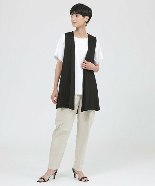 EVEX by KRIZIA  (大きいサイズ) / エヴェックス バイ クリツィア (オオキイサイズ) その他トップス | 【L】【ウォッシャブル】フライスジャージジレ | 詳細2