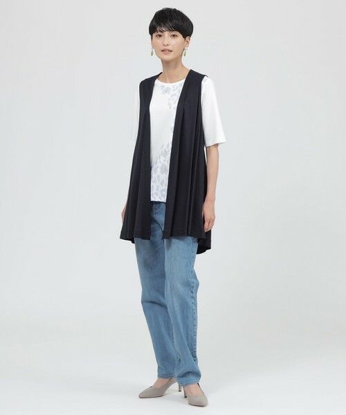 EVEX by KRIZIA  (大きいサイズ) / エヴェックス バイ クリツィア (オオキイサイズ) その他トップス | 【L】【ウォッシャブル】フライスジャージジレ | 詳細3